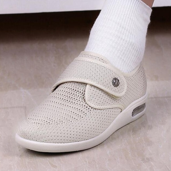 Women's Orthopedic Sneakers with Adjustable Hook-and-Loop Closure