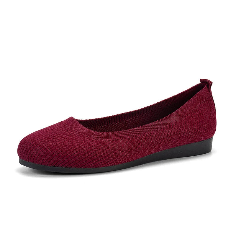 Women's Round Toe Slip-On Anti-Slip Shoes with Soft Insole