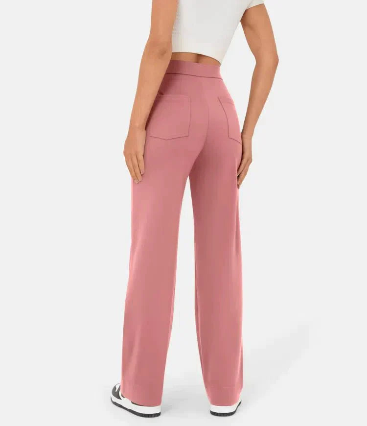 Women's High-Waisted Wide-Leg Trousers
