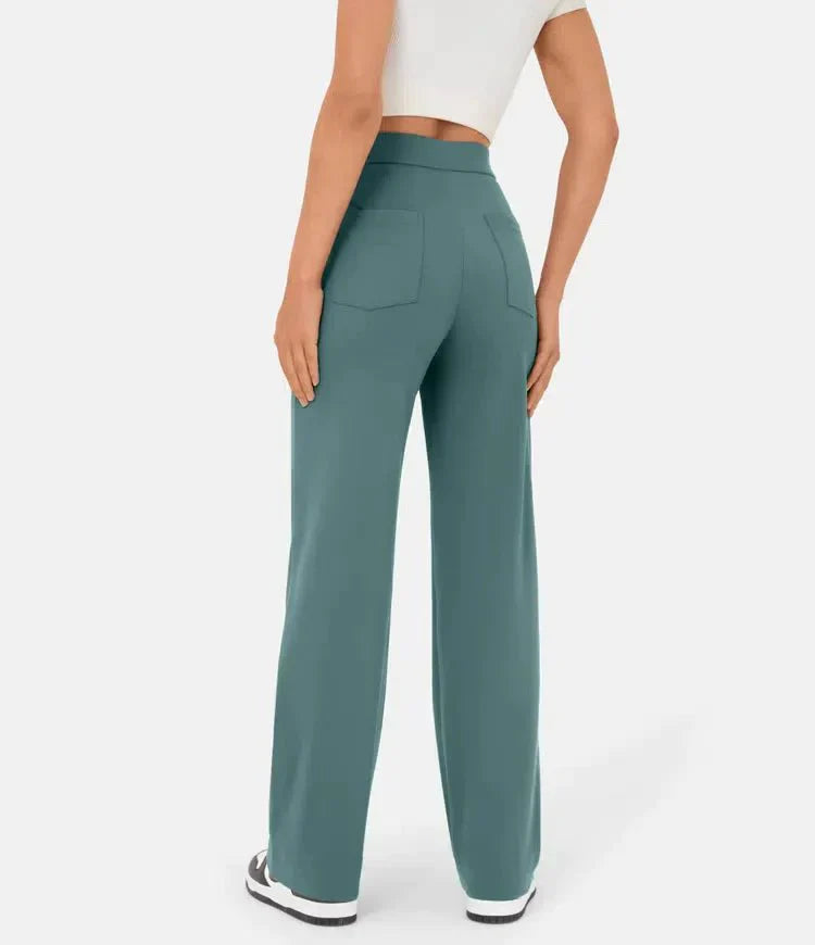 Women's High-Waisted Wide-Leg Trousers