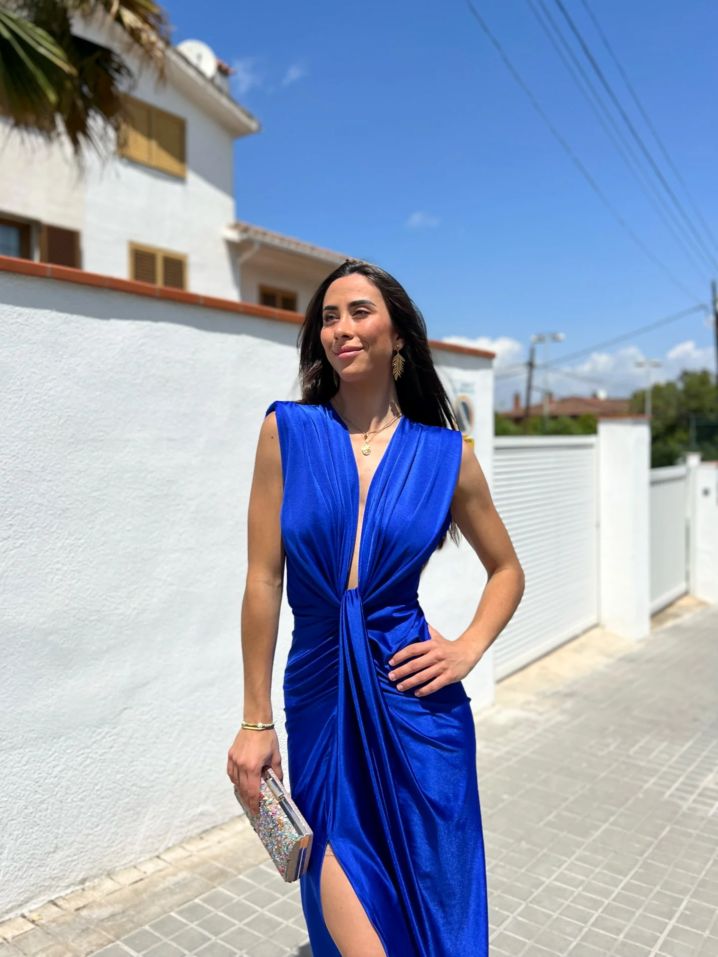 Elegant Tie-Front Neckline Dress for Women
