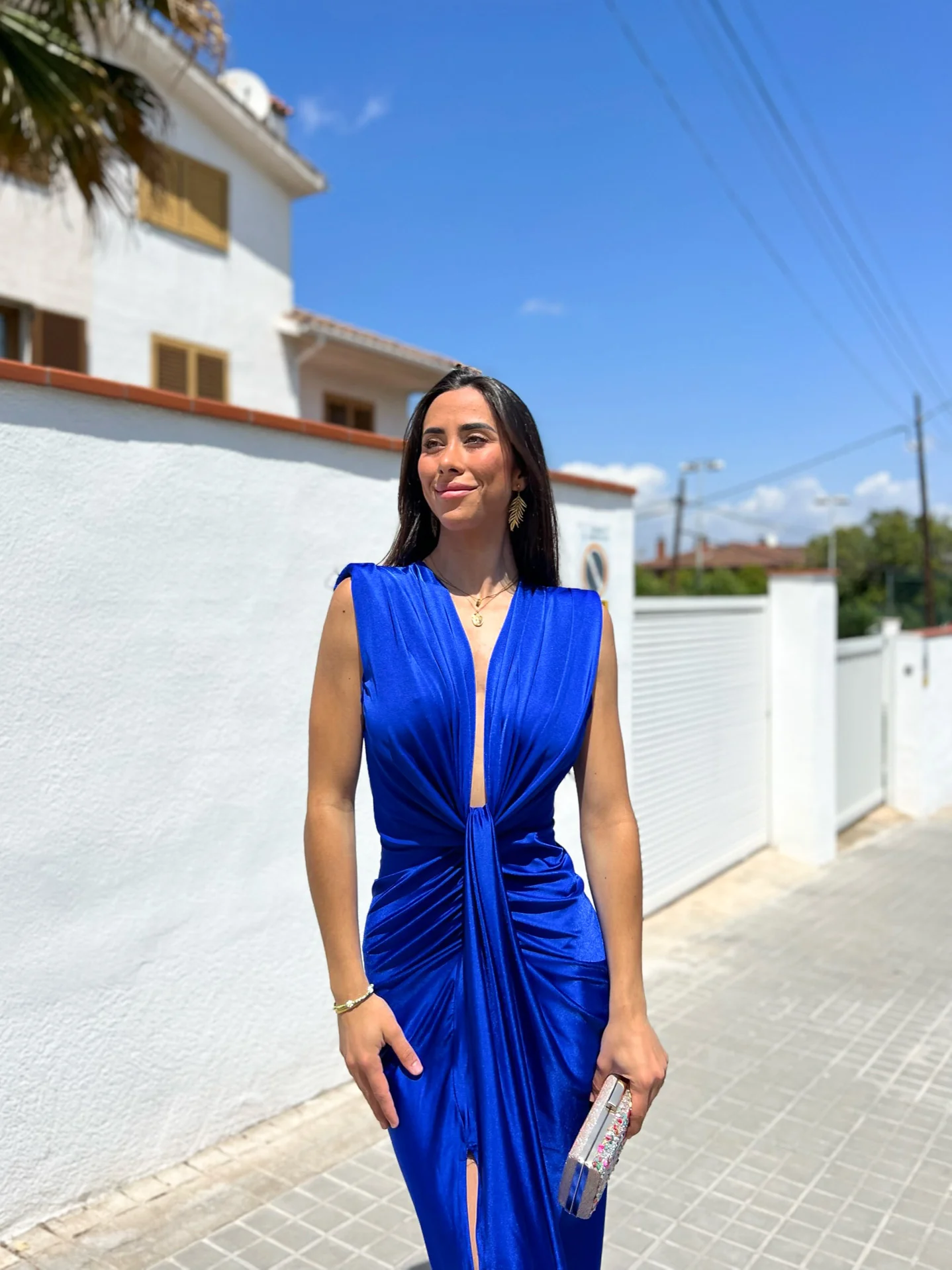 Elegant Tie-Front Neckline Dress for Women