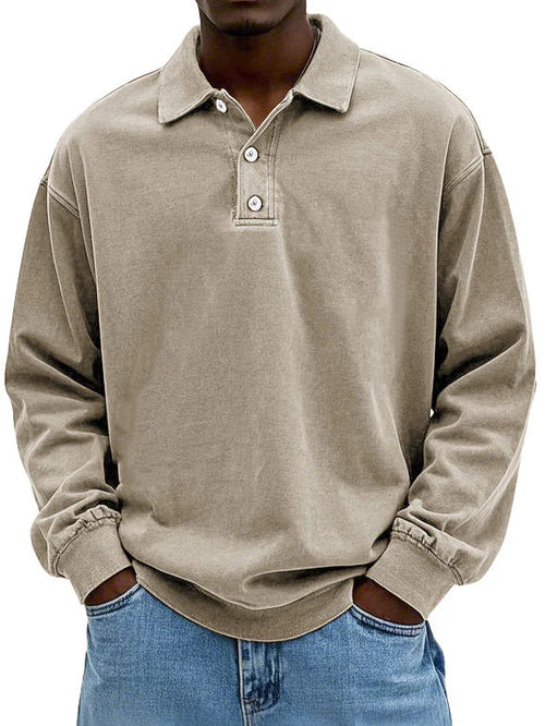 Timeless Vintage Long Sleeve Shirt for Men