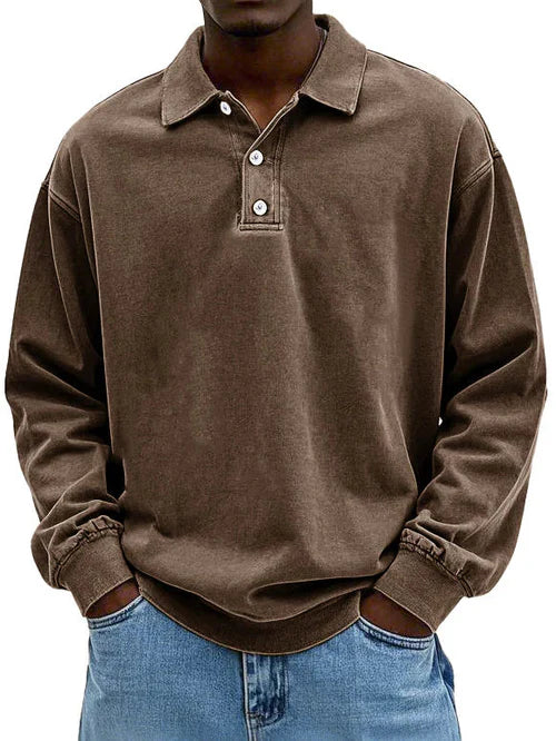 Timeless Vintage Long Sleeve Shirt for Men