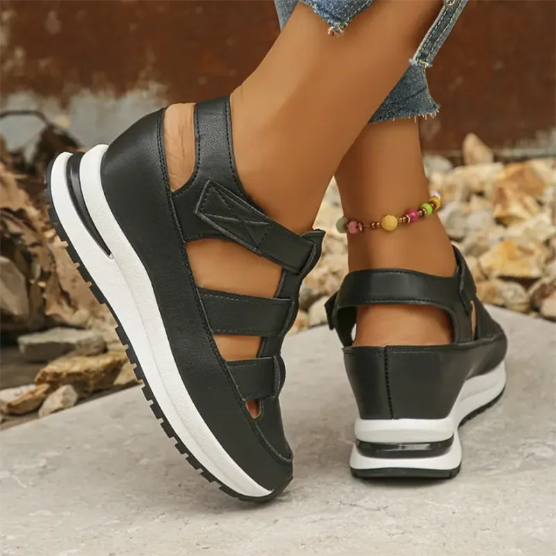 Women's Orthopedic Platform Sandals with Adjustable Straps