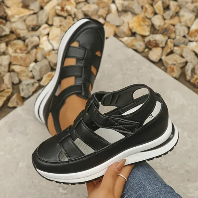 Women's Orthopedic Platform Sandals with Adjustable Straps