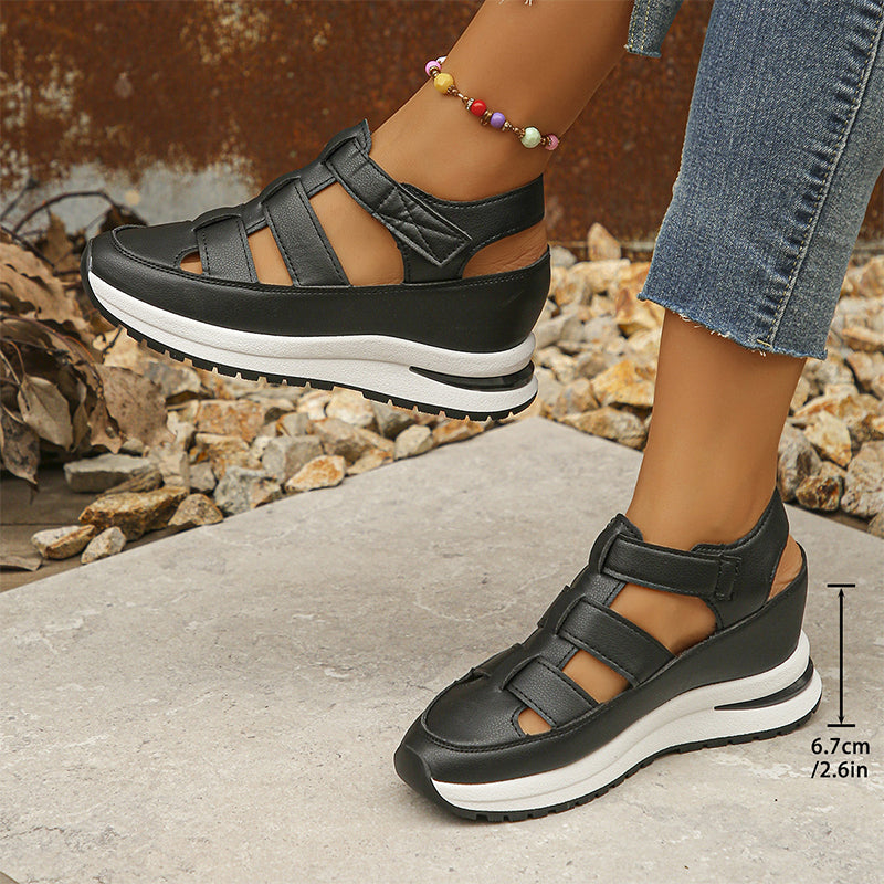 Women's Orthopedic Platform Sandals with Adjustable Straps
