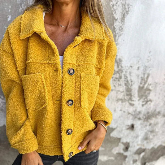 Women's Wool Jacket with Lapel