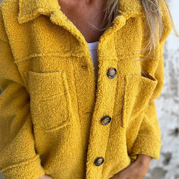 Women's Wool Jacket with Lapel